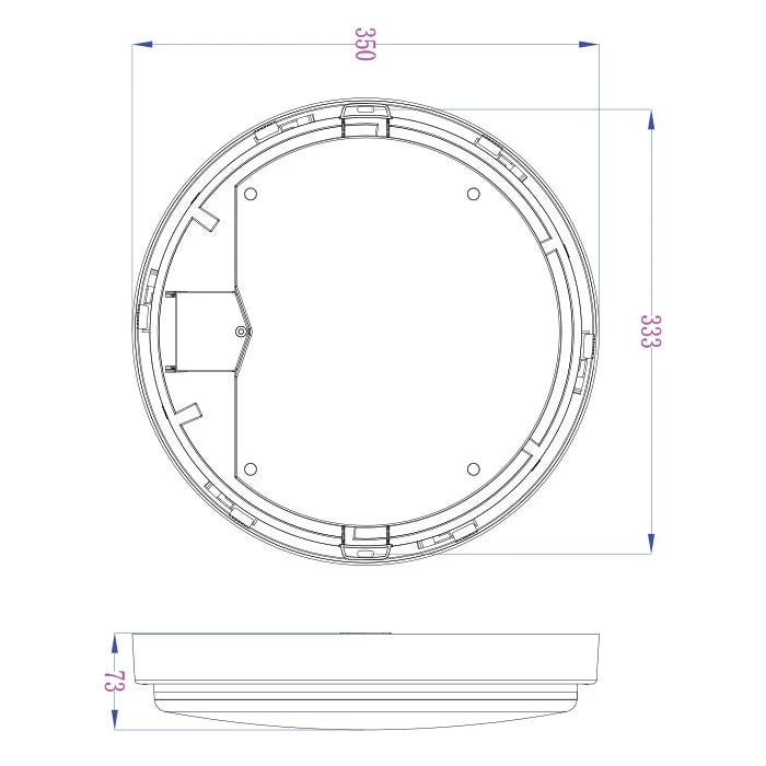 SAL BENNY II LED Oysters Tri- White 10W/20W 240V IP65- SL2106 TC2