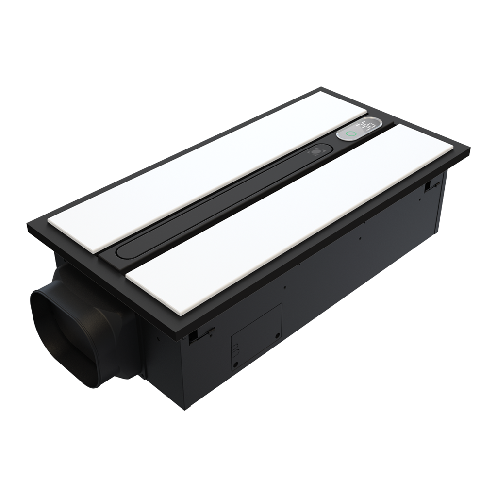 Domus AIRSWAY 6 IN 1 PREMIUM Slimline Bathroom Heater White/ Black 240V- 56013, 56014