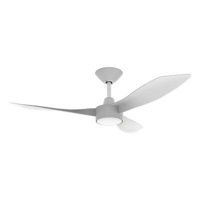 Domus Blast-48 3 Blade Ceiling Fan Tri - Black / White 18W 240V - 60146, 60145- Domus Lighting