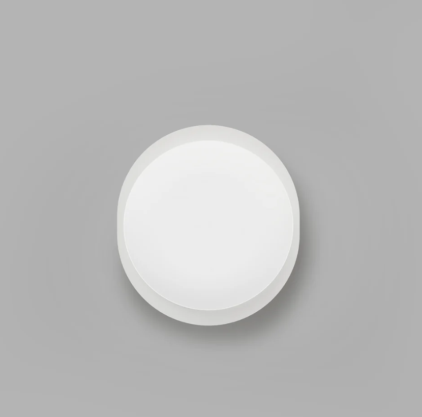 Lighting Republic Bode Round Wall/Ceiling Light 2700K Iron/ Brass/ White 10W IP65- LR.i01.85.RND