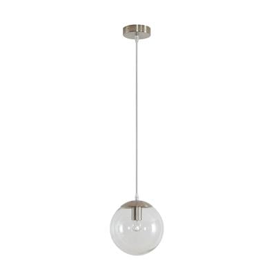 Domus Bubble-200 Dimmable Clear Ball Interior Pendant Antique Brass/ Black/ Chrome/ Rose Gold/ Satin Brass/ Satin Chrome/ White 240V IP20 - BUBBLE