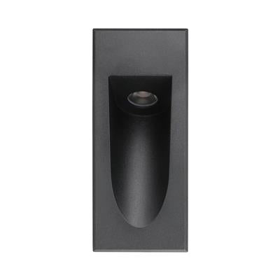 Domus Camino Rectangular Slot Garden Step and Up Lights Tri - White / Black 3W 240V IP54 - 21763, 21767