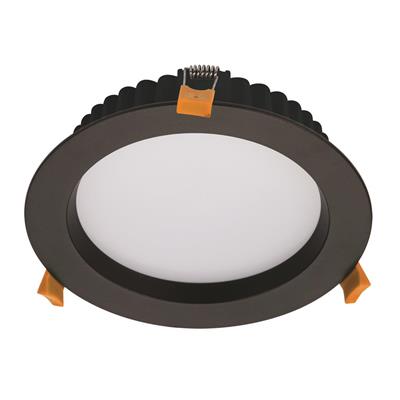 Domus Deco-20 Round Dimmable LED Downlight Kit Tri - Black 20W 240V IP44 - 20433