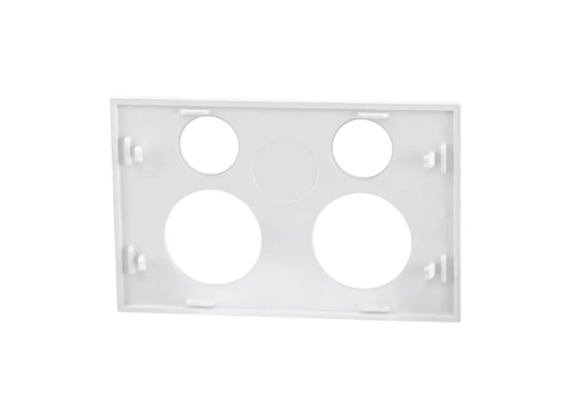 Clipsal Double Power Point Cover, Saturn Zen, Horizontal Mount Zen White/ Zen Black- Z4025C-ZW, Z4025C-ZB