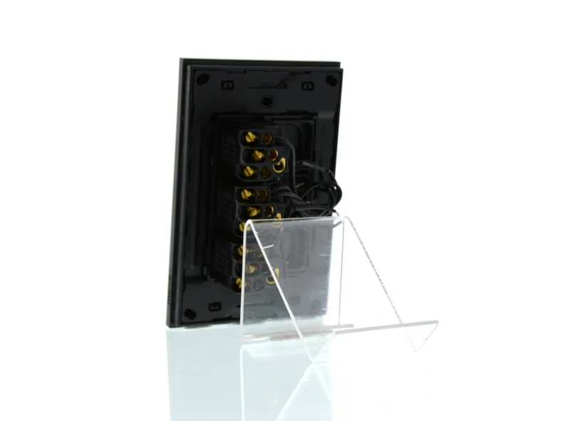 Clipsal Push Button Switch, Saturn Zen, LED, 3 Gang Black/ White 250V- Z4063PBL-ZB, Z4063PBL-ZW