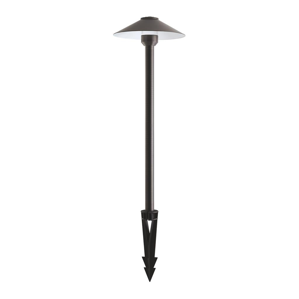 Domus DUSK 450mm Large Head Path Garden Spike Light Tri- Bronze/ Black 4W 12V IP65 - 19102, 19110