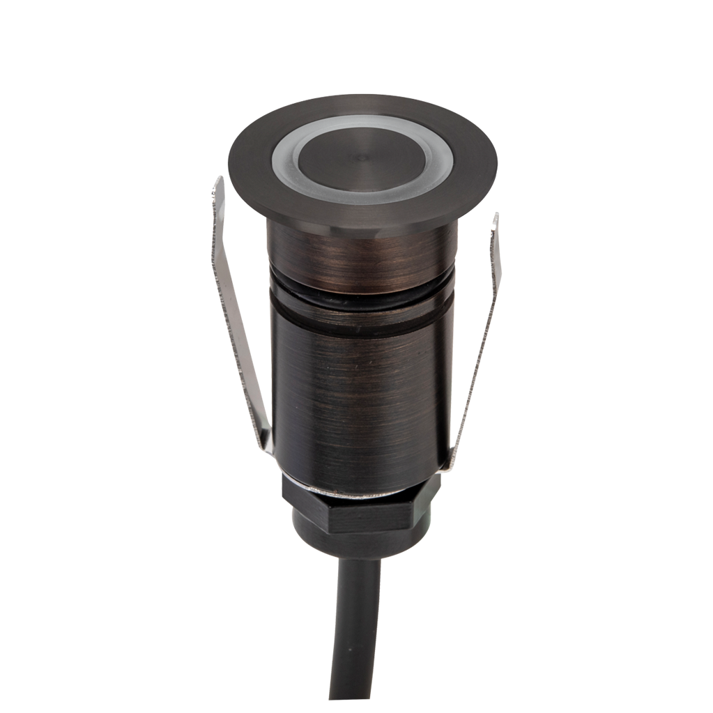 Domus EMIT 25° Inground Up Lights and Deck Lights Tri- Antique Brass 1W 12/24V IP67- EMIT