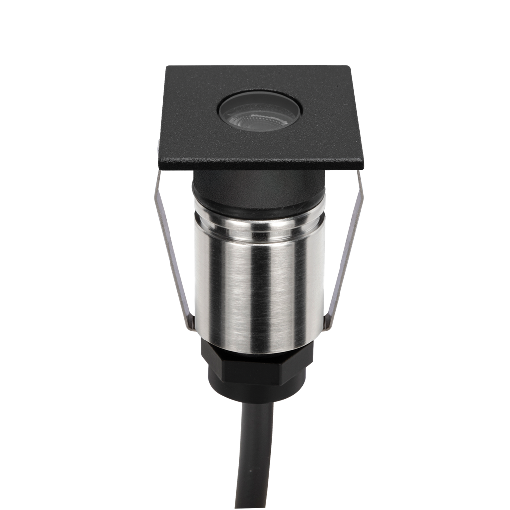 Domus EMIT 36° Inground Up Lights and Deck Lights Tri- Black 1W 12/24V IP67- EMIT