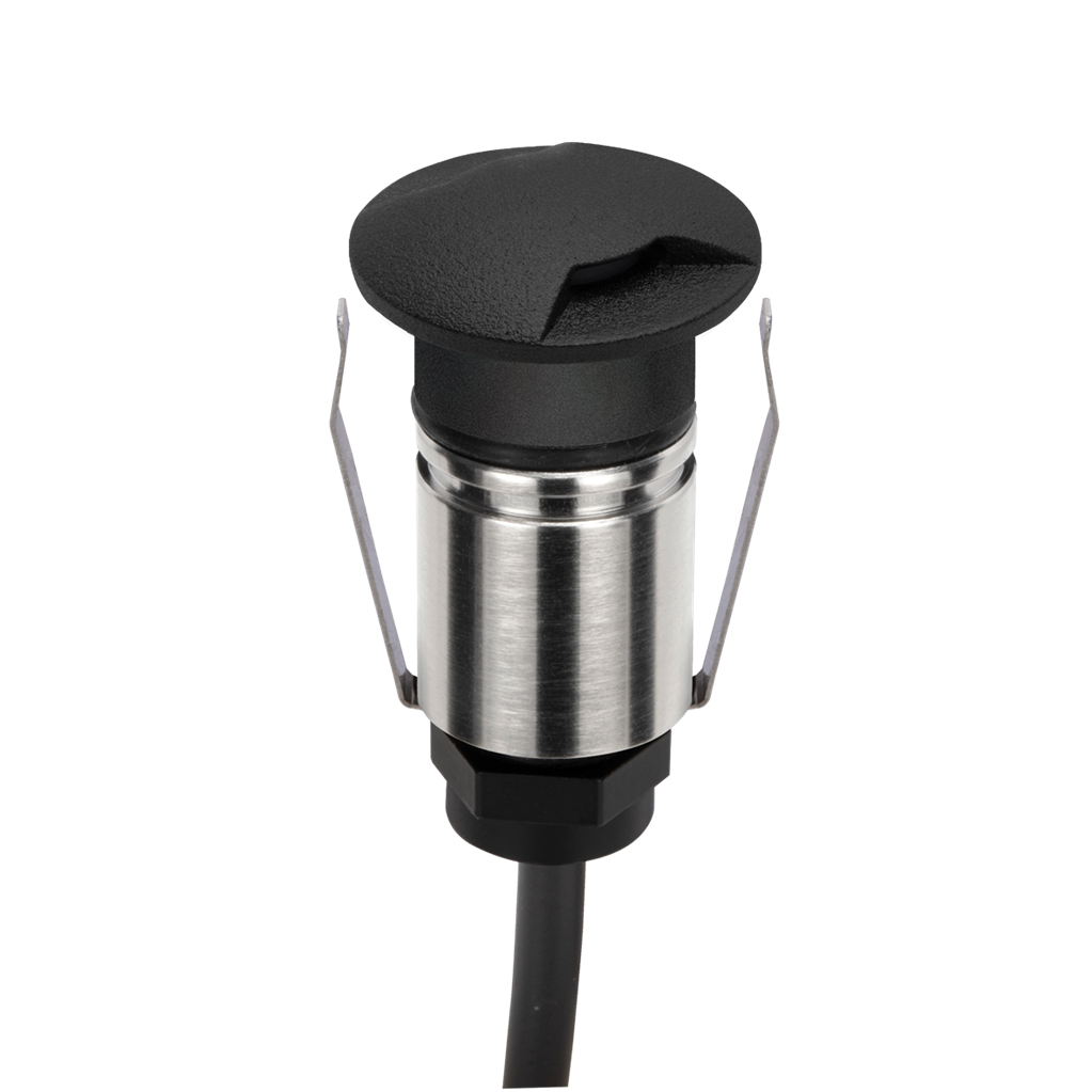 Domus EMIT 36° Inground Up Lights and Deck Lights Tri- Black 1W 12/24V IP67- EMIT