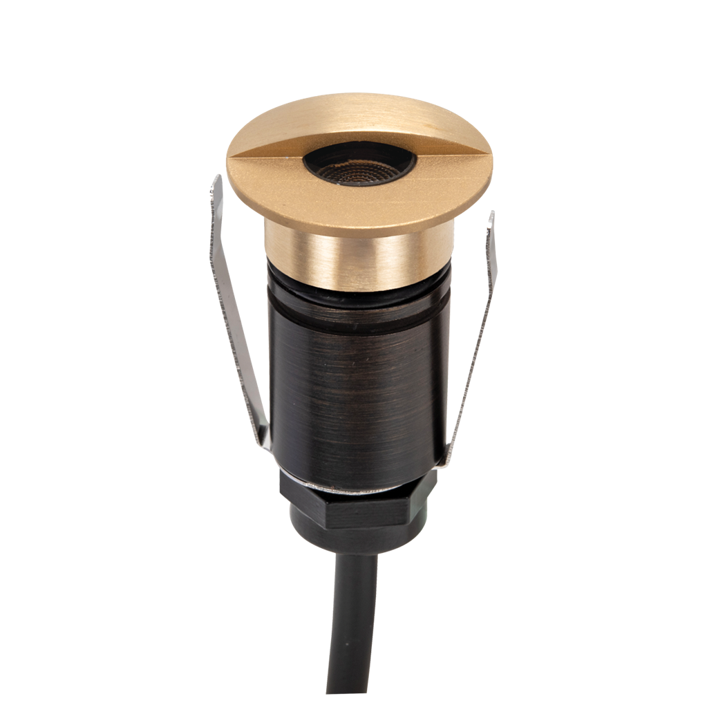 Domus EMIT 36° Inground Up Lights and Deck Lights Tri- Brass 1W 12/24V IP67- EMIT