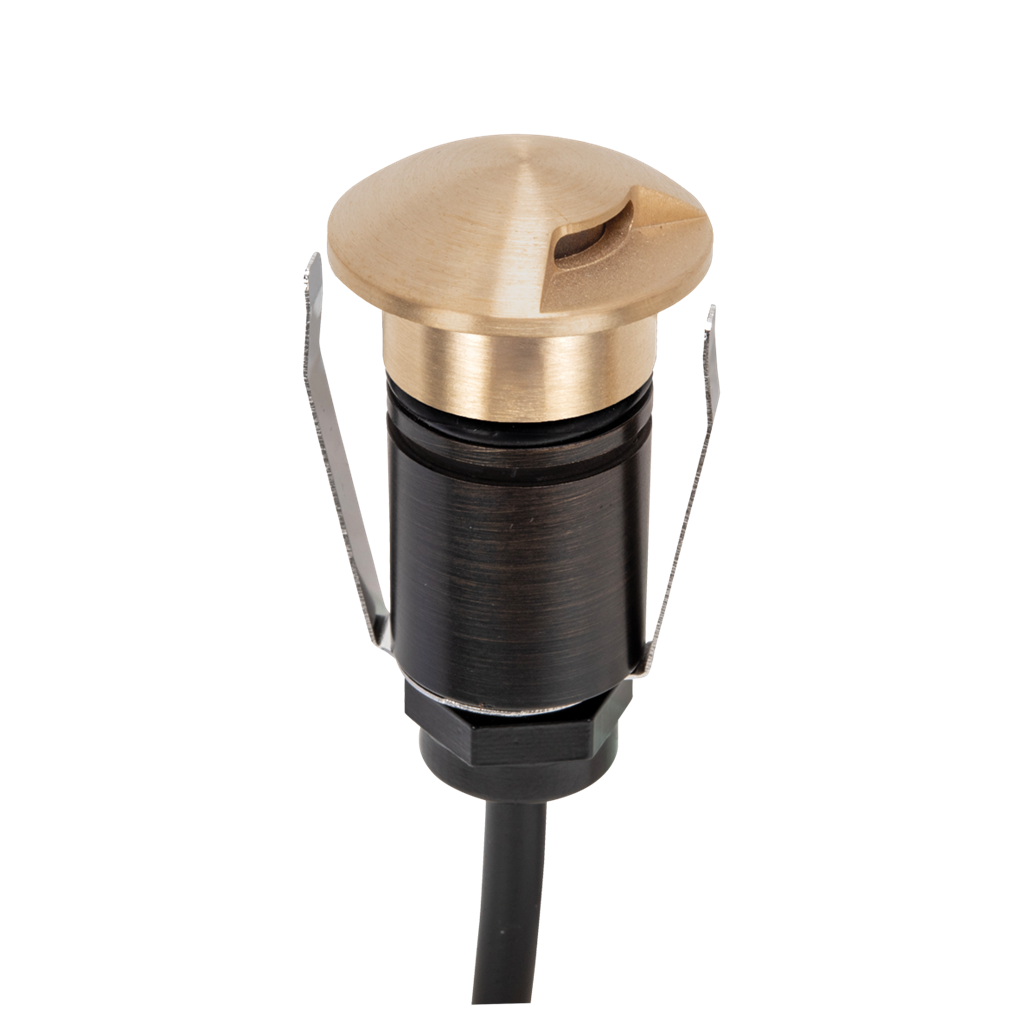 Domus EMIT 36° Inground Up Lights and Deck Lights Tri- Brass 1W 12/24V IP67- EMIT