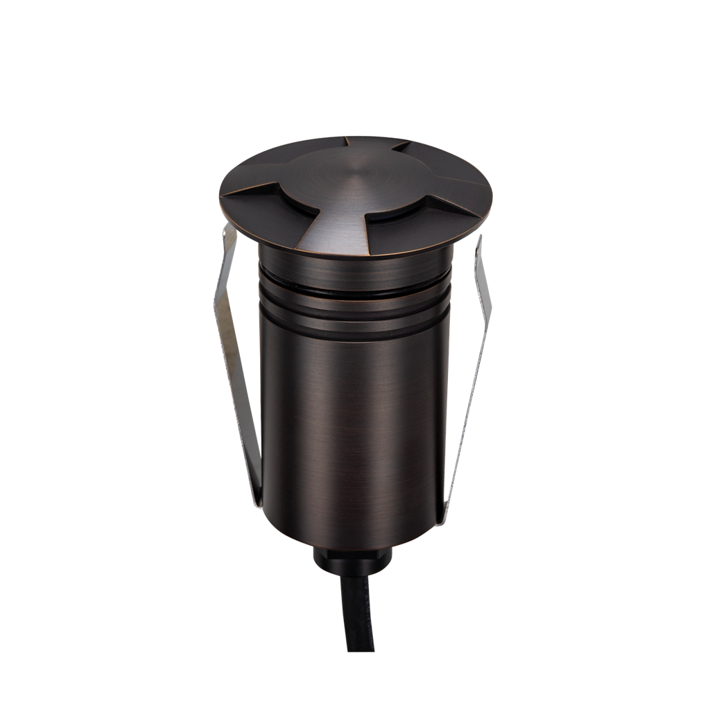 Domus EMIT 36° Inground Up Lights and Deck Lights Tri- Antique Brass 2.5W 12/24V IP67- EMIT