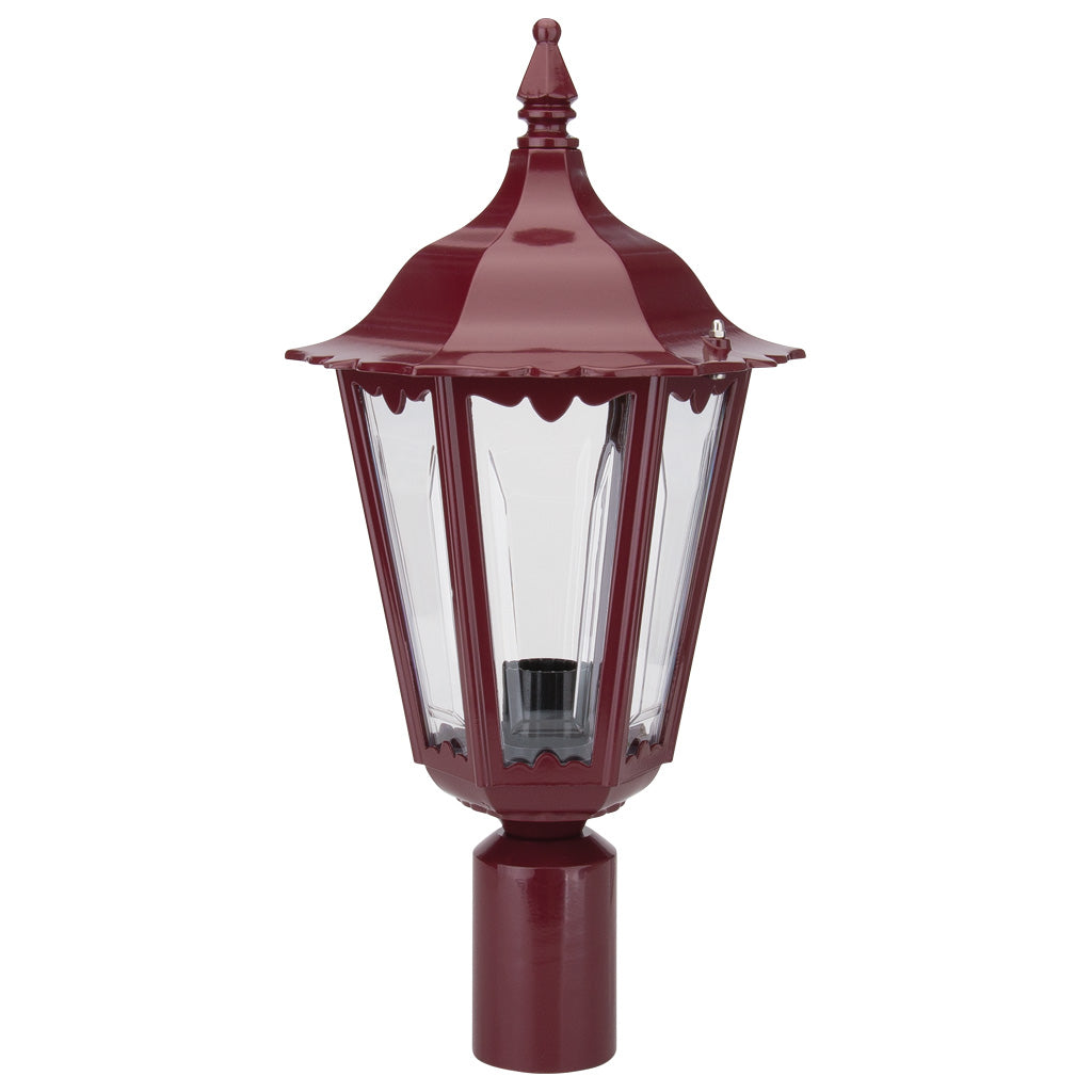 Domus CHESTER POST TOP B22 LED Weatherproof Beige / Black / Burgundy / Green / White IP43 - 15032, 15033, 15034, 15035, 15037