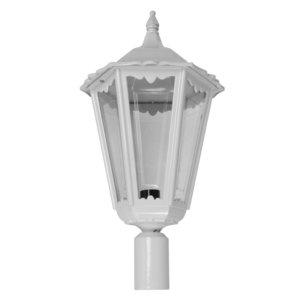Domus CHESTER-LARGE POST TOP B22 LED Weatherproof Beige/ Black/ Burgundy/ Green/ White IP43 - 15086, 15087, 15088, 15089, 15091