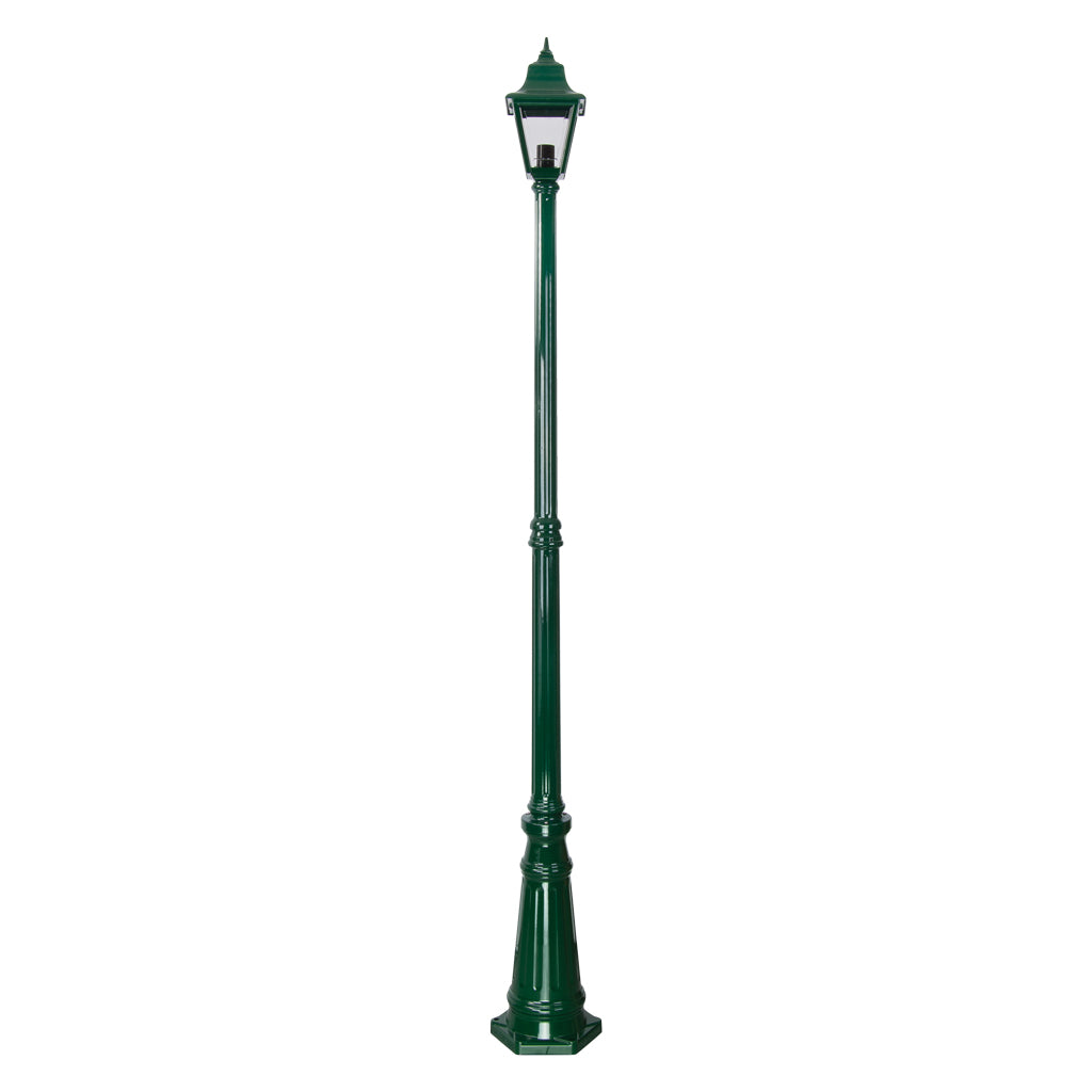 Domus GT-238 Paris Single Head Tall Post LED Flood Lights Beige/ Black/ Burgundy/ Green/ White IP43 - 15158, 15159, 15160, 15161, 15163
