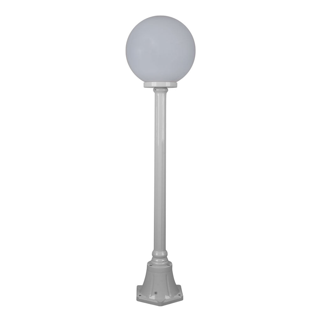 Domus SIENA 1LT 1.25M 300mm Opal Post Light Beige/ Burgundy/ Black/ White/ Green IP43 - 15584, 15585, 15586, 15587, 15589