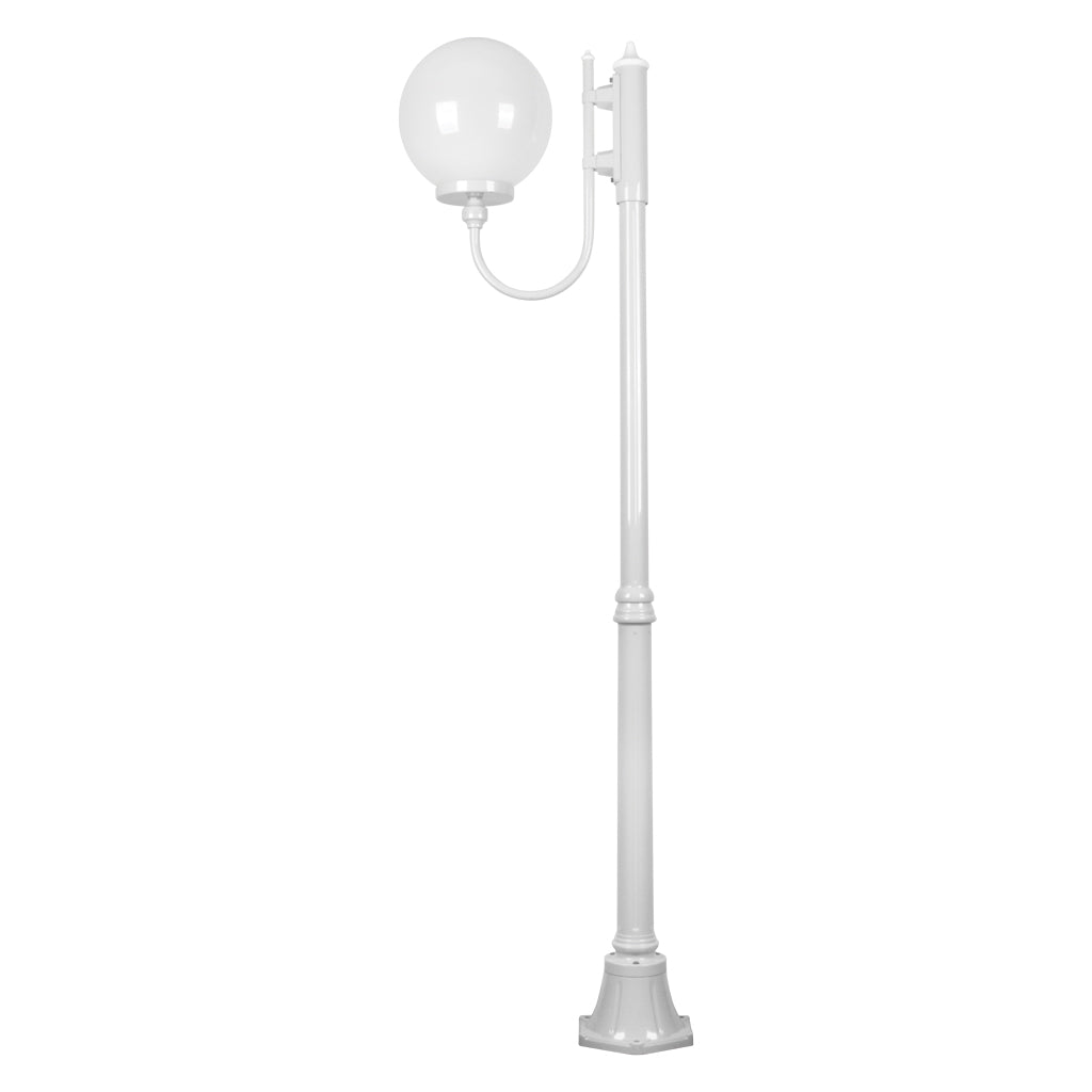 Domus LISBON 1LT 1.94M 300mm Opal Post Light Beige/ Black/ Burgundy/ Green/ White IP43 - 15704, 15705, 15706, 15707, 15709