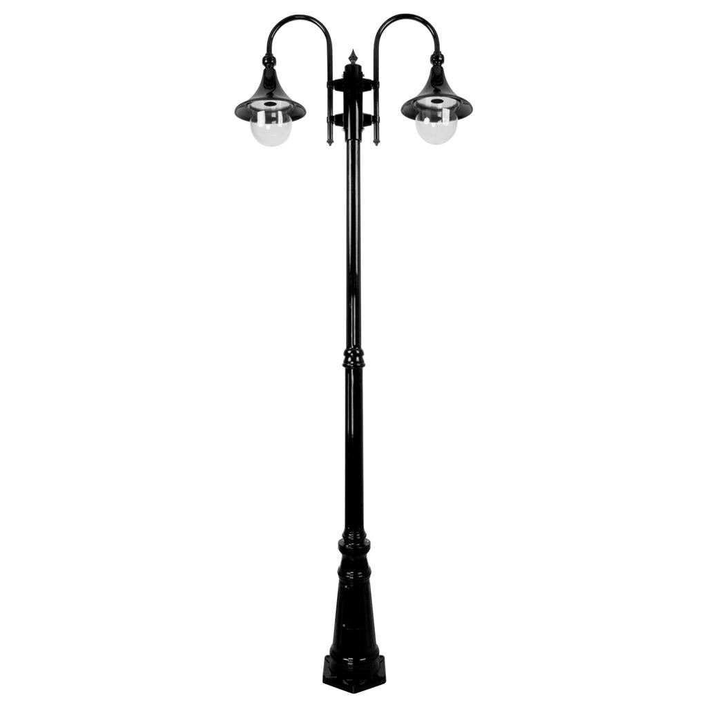 Domus MONACO 2LT 2.35M Post LED Flood Light Beige/ Black/ Burgundy/ Green/ White IP43 - 15848, 15849, 15850, 15851, 15853