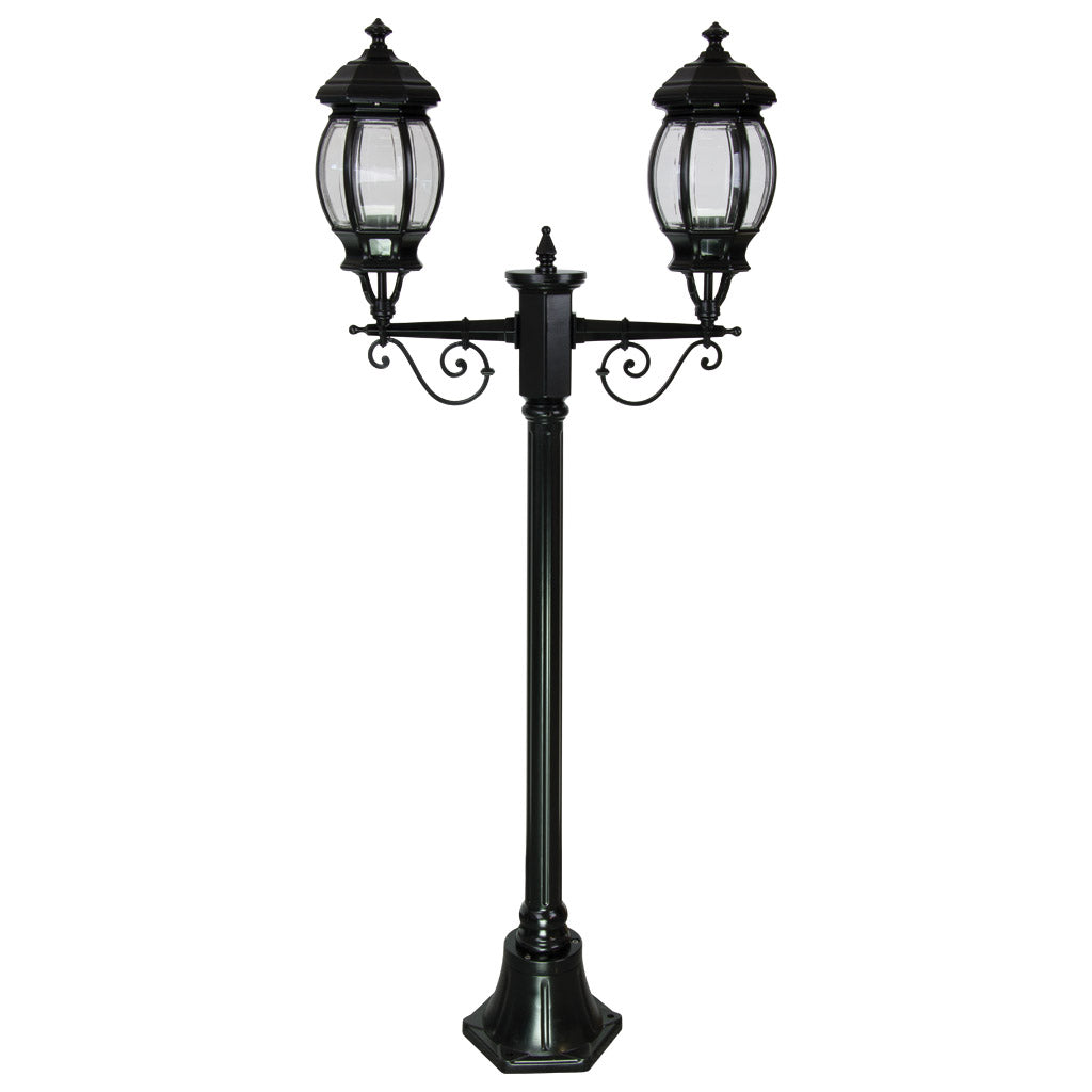 Domus VIENNA 2LT 1.46M Post LED Flood Light Beige/ Burgundy/ Black/ White/ Green IP23 - 15908, 15909, 15910, 15911, 15913