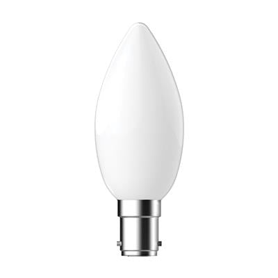 Domus Candle Dimmable B15 Filament Lamps and Globes 2700K 6500K Frosted 4.8W 240V IP20 - 65966, 65967 - Domus Lighting