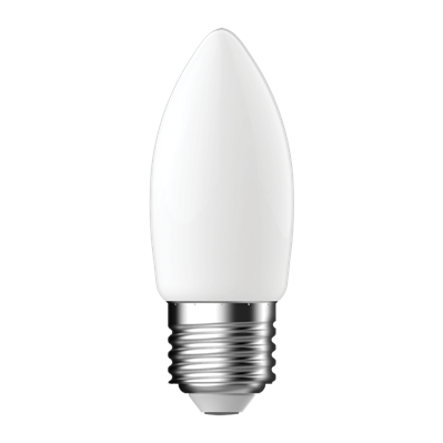 Domus Candle C35 Dimmable E27 Filament Lamps and Globes 2700K 6500K Frosted 5W 240V IP64- 65847, 65848