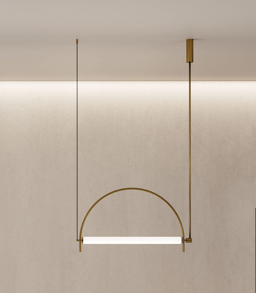 Aromas Arc Interior Pendants 2700K Aged Gold/ Matte Black 20W - ARO.C1292/ORO, ARO.C1292/NEG