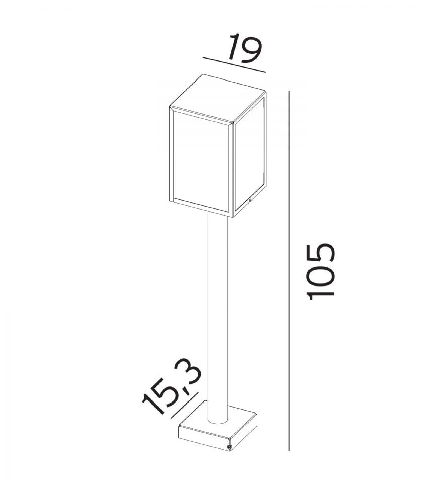 Norlys Lofoten LED Bollard Black IP44 - NLYS.1946B - Norlys