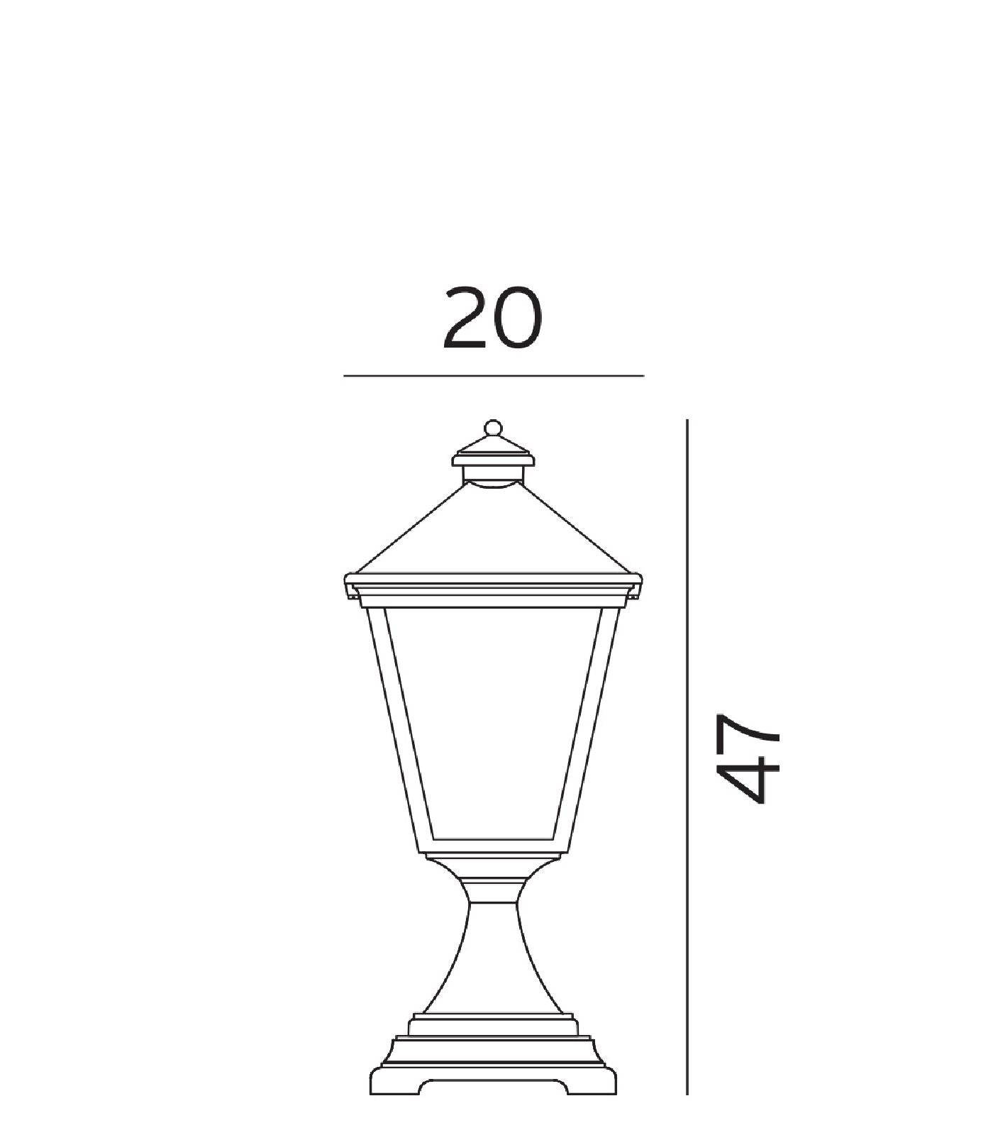 Norlys London LED Bollard Black IP54 - NLYS.484B, NLYS.494B, NLYS.485B - Norlys
