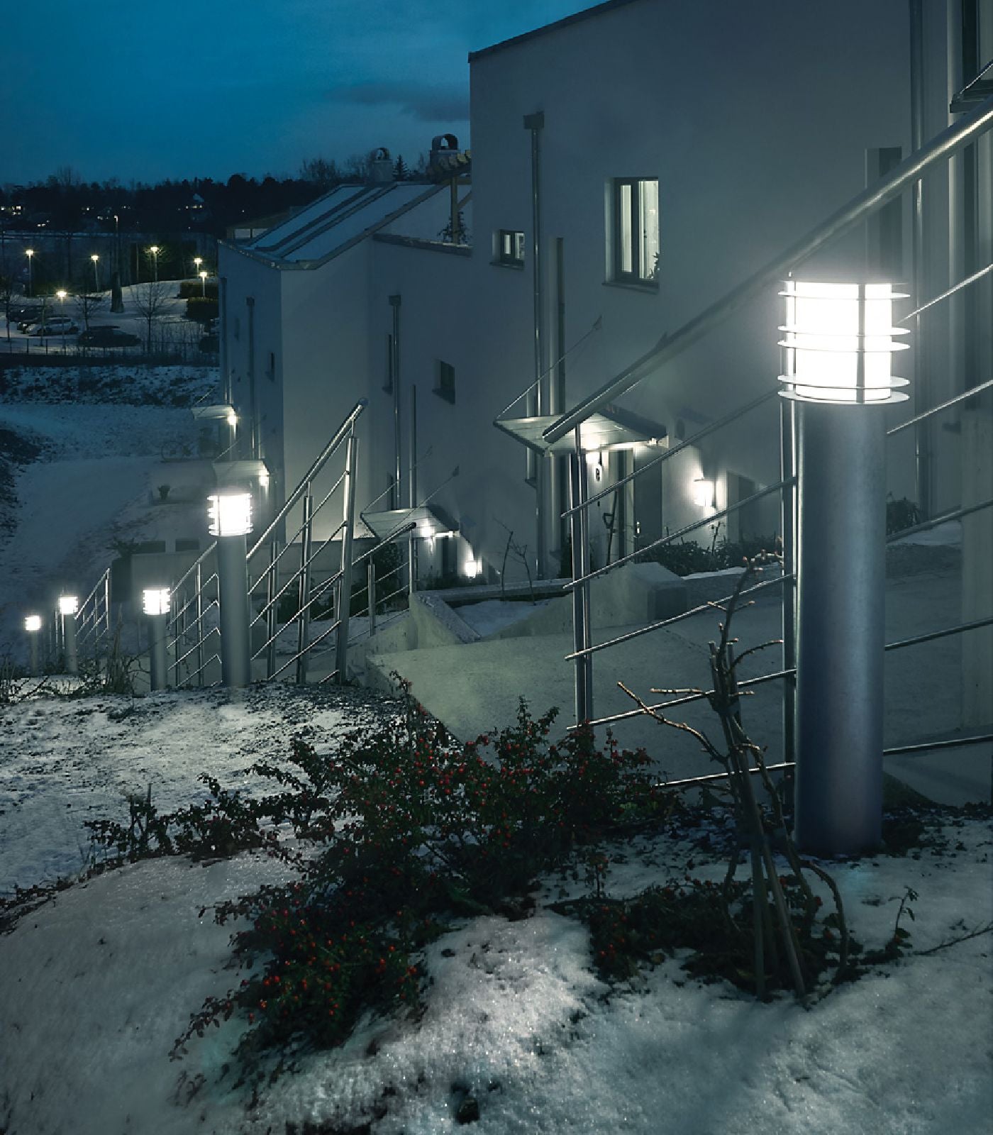 Norlys Stockholm LED Bollards Black/ Galvanized Steel IP65 - NLYS.288, NLYS.289, NLYS.299