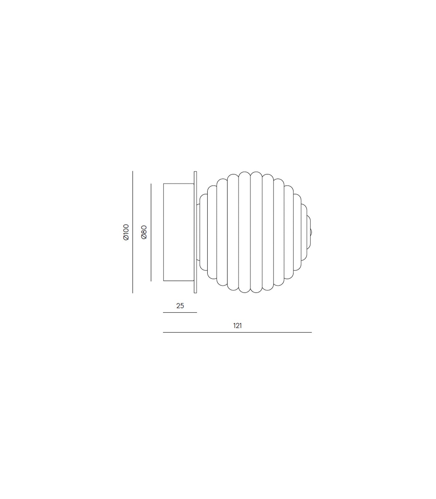 Aromas Doul Wall/Ceiling Light 2700K Matte Black/ Matte Brass 3W - ARO.T1310/NEG, ARO.T1310/ORO