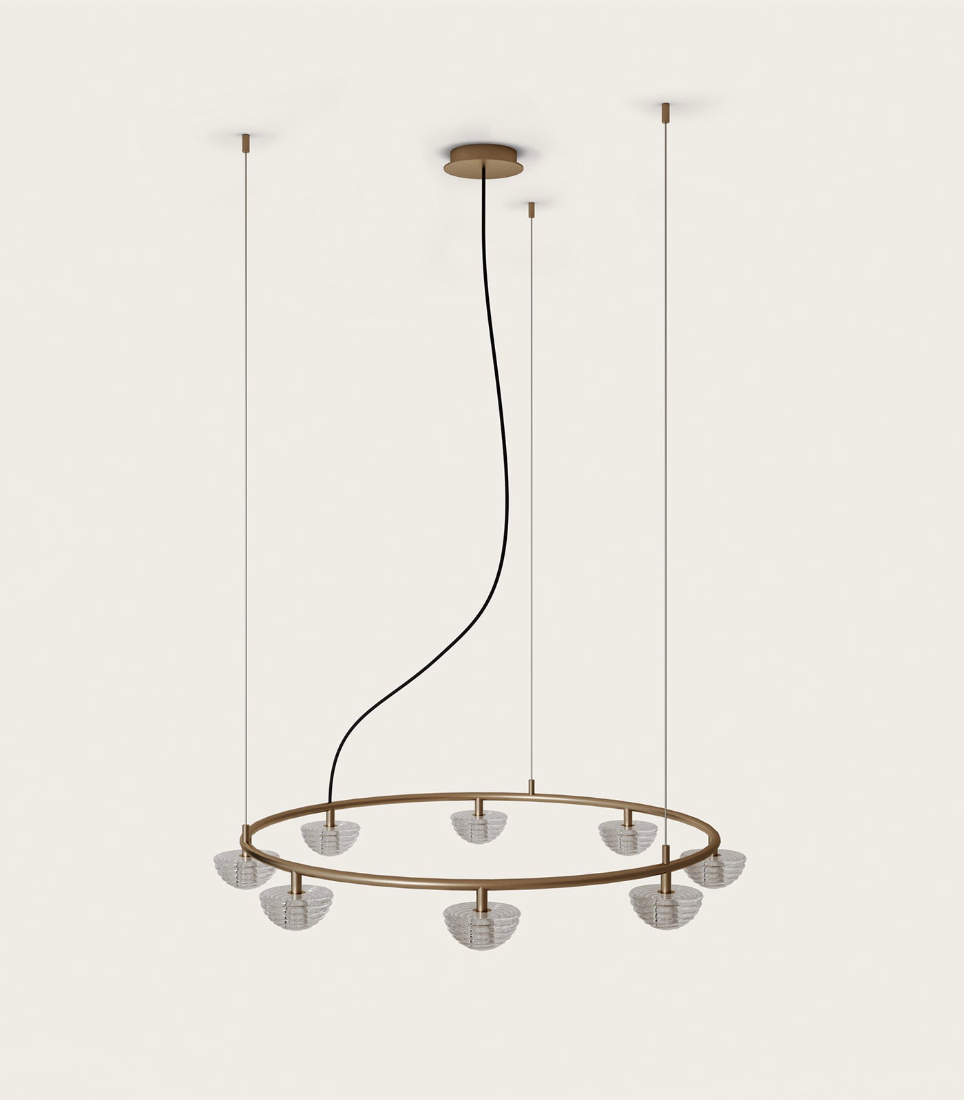 Aromas Hado Interior Architectural Chandelier 2700K Aged Gold- ARO.HADO/C