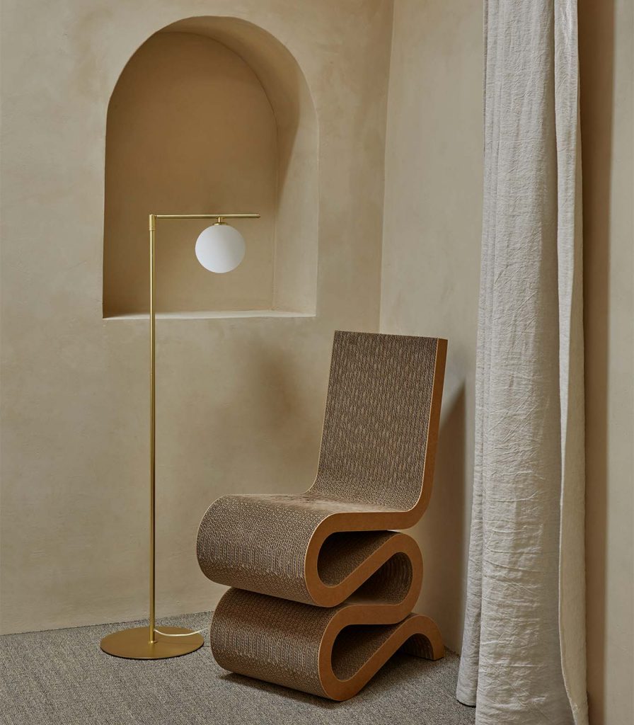 Aromas Endo Floor Lamp Matte Brass 5W- ARO.P1156/ORO