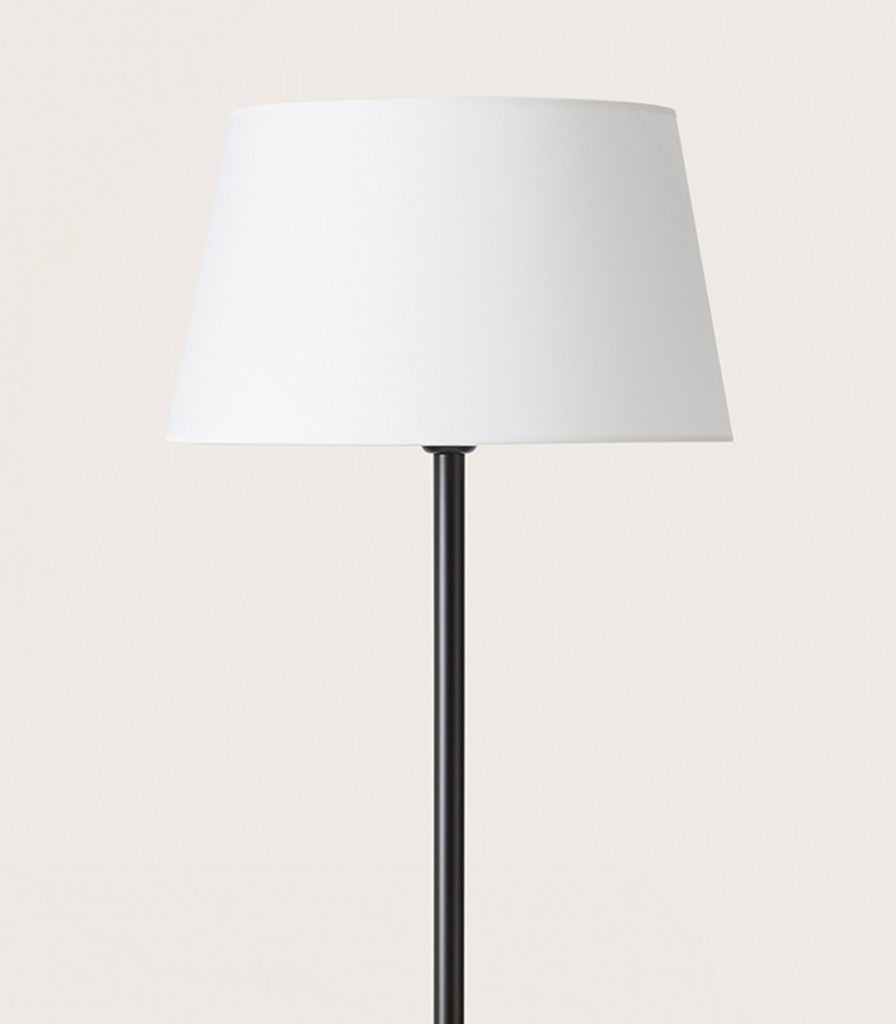 Aromas Tex Floor Lamp White/ Matte Black - ARO.P1026/NEG+151011/40