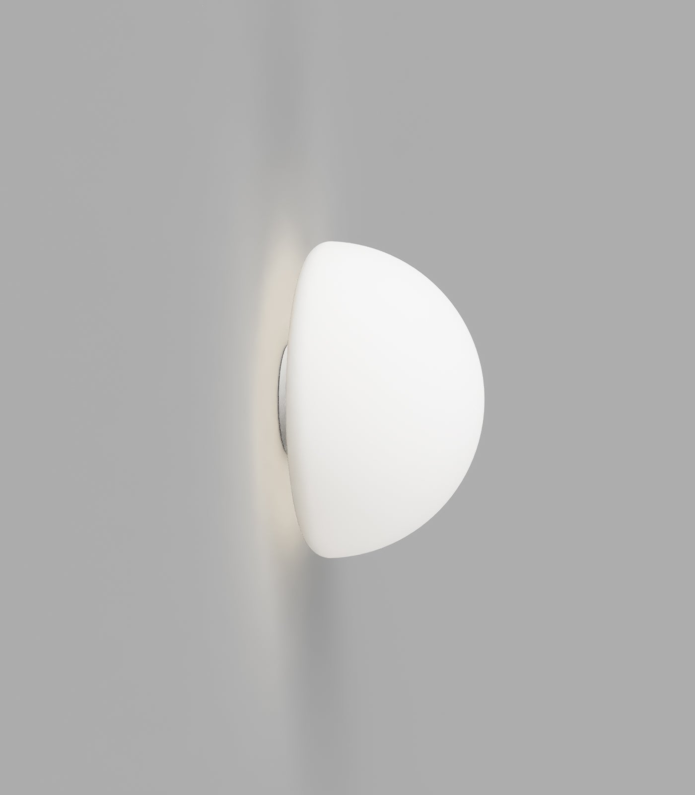Lighting Republic Orb Dome Mirror Interior Wall Light Chrome / Dark Bronze / White IP44 - LR.i01.54M. + LR.A03.DM.
