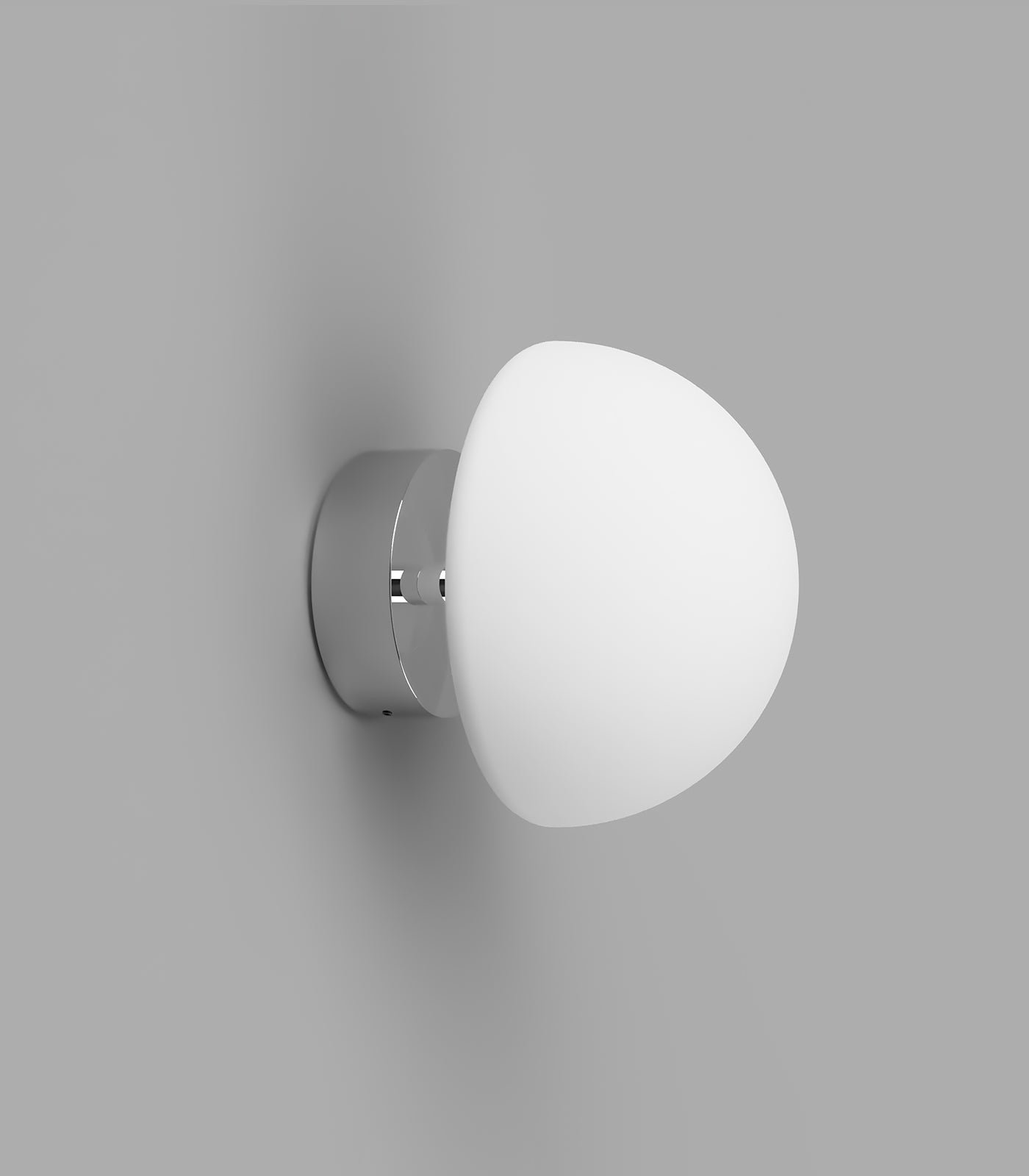 Lighting Republic Orb Dome Short Arm Interior Wall Light Chrome / Dark Bronze / White IP44 - LR.i01.54A. + LR.A03.DM.