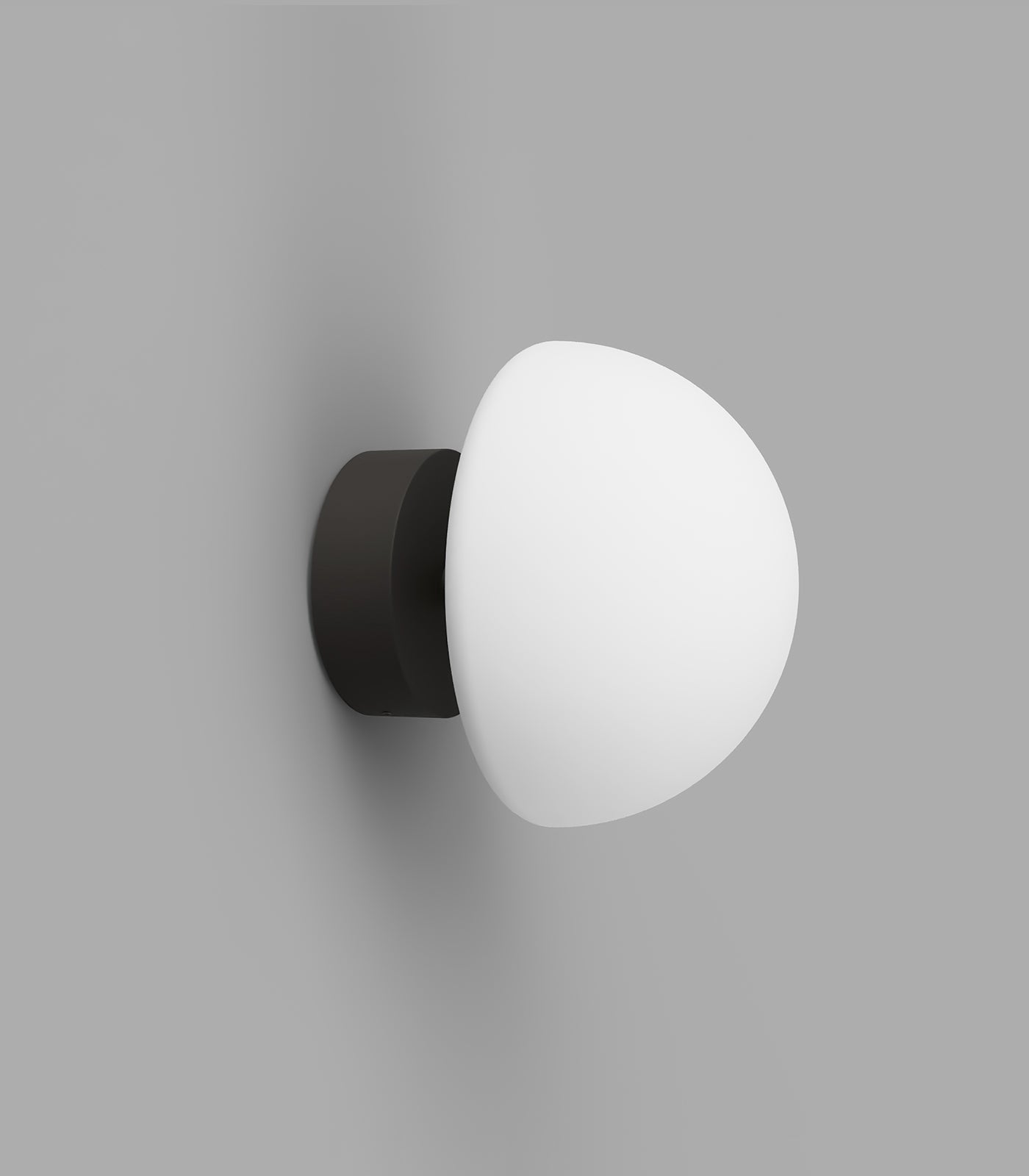 Lighting Republic Orb Dome Short Arm Interior Wall Light Chrome / Dark Bronze / White IP44 - LR.i01.54A. + LR.A03.DM.