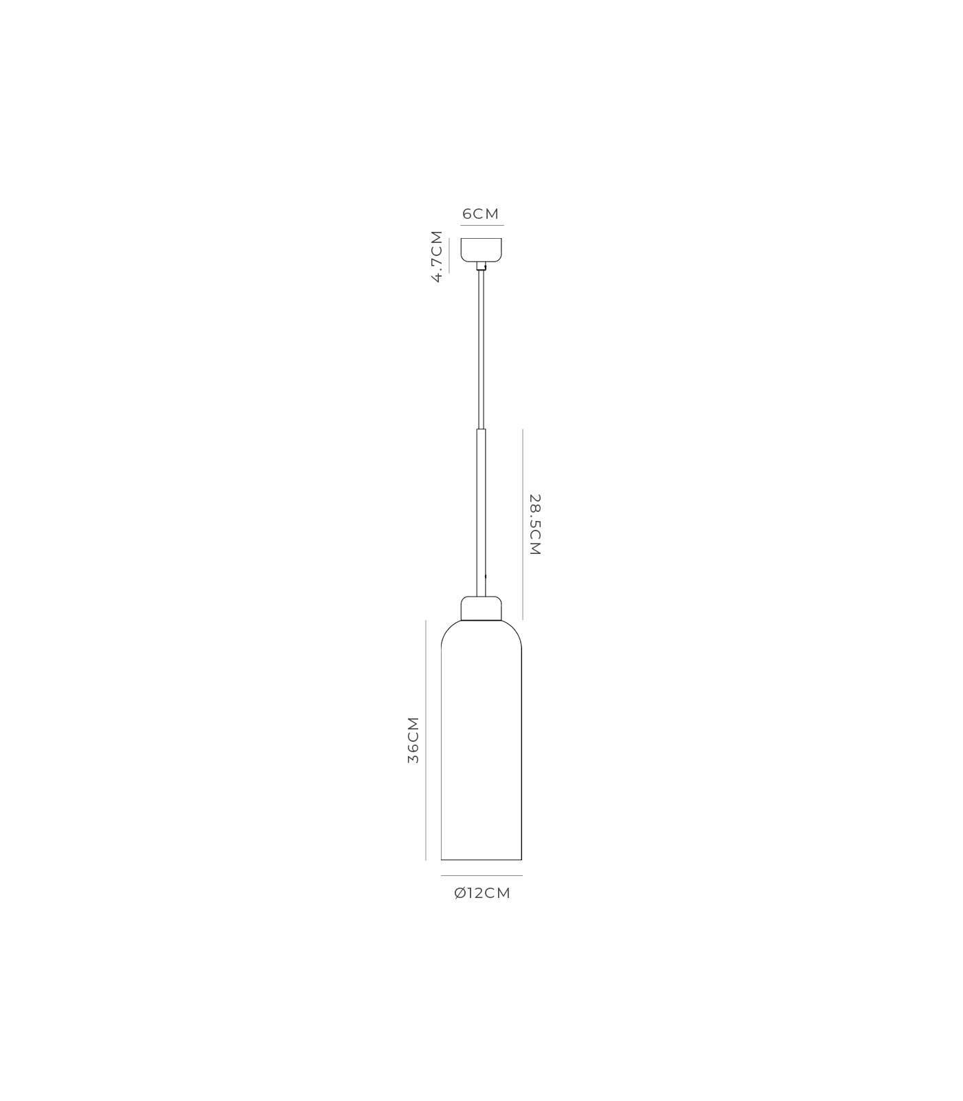 Lighting Republic Parlour Lite Elong Interior Pendant Amber/ Clear/ White/ Smoke - LR.i02.26. + LR.A01.007.