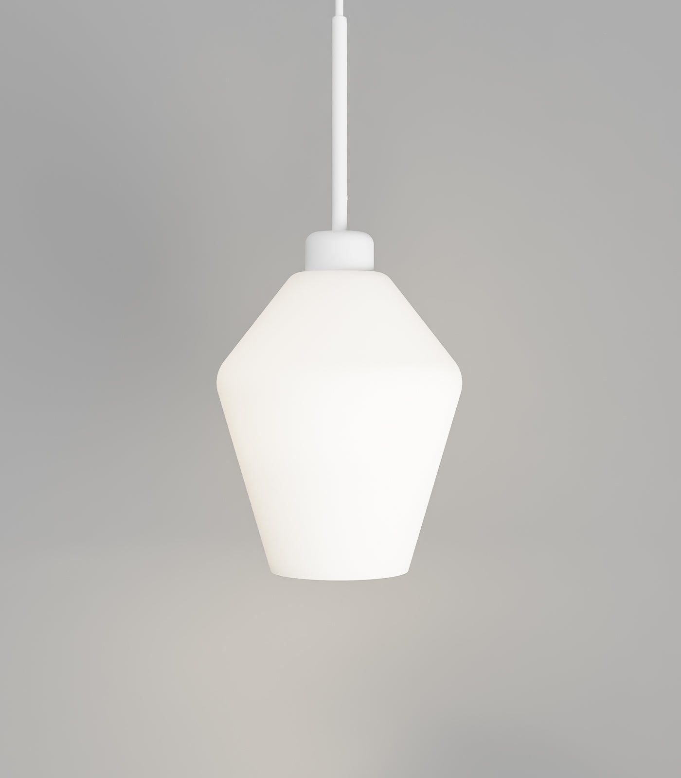 Lighting Republic Parlour Lite Geo Interior Pendant White/ Clear - LR.i02.26. + LR.A01.005.