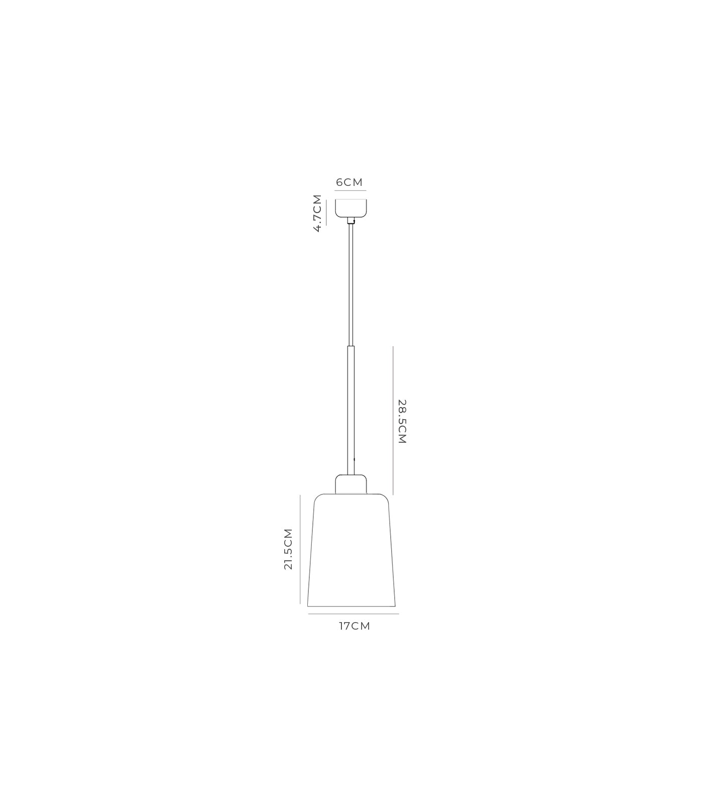 Lighting Republic Parlour Lite Glass Interior Pendant Light Black / White - LR.i02.26. + LR.A01.- Lighting Republic