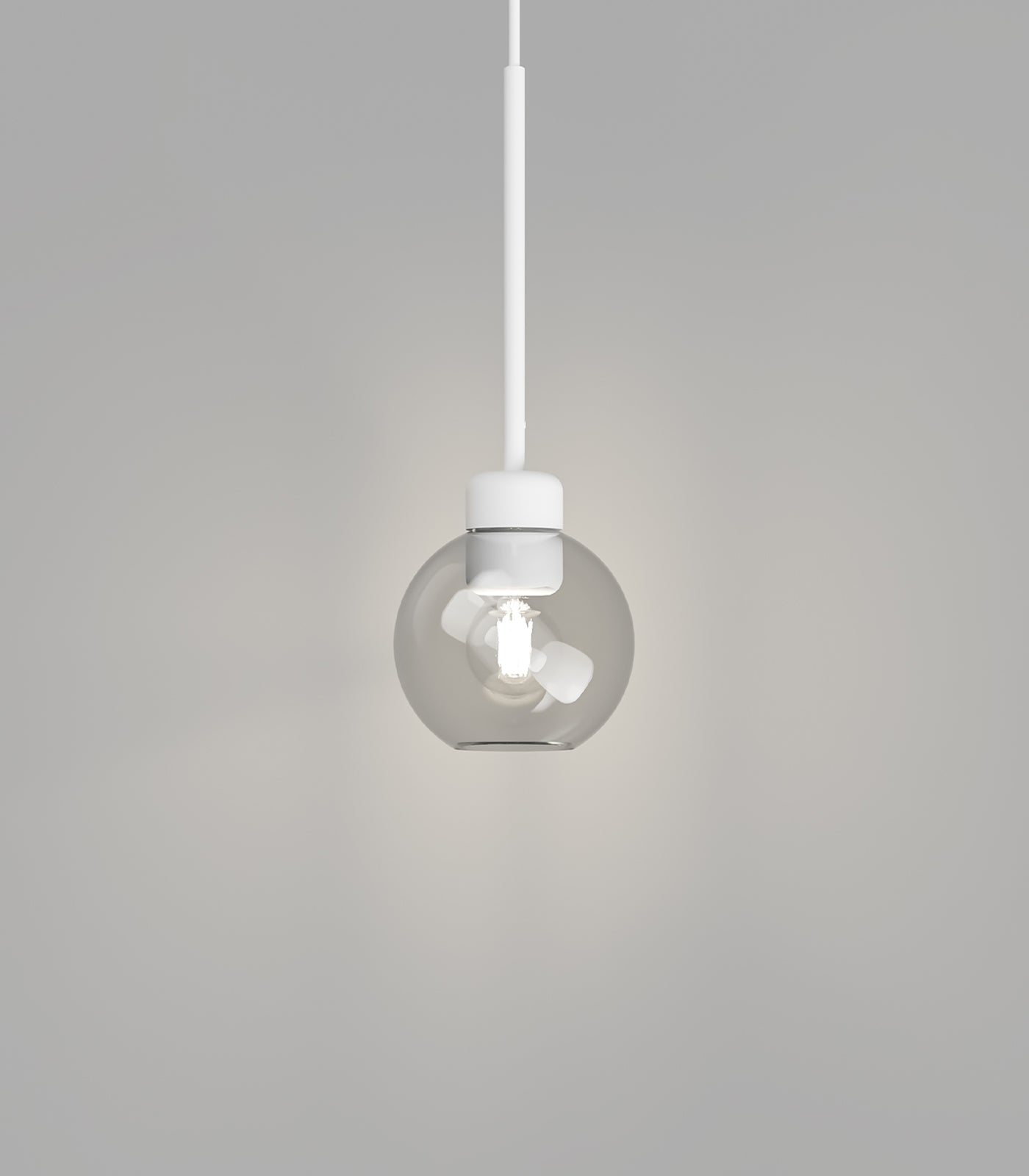 Lighting Republic Parlour Lite Sphere Interior Pendant Light Clear/ White- LR.i02.26. + LR.A01.004.