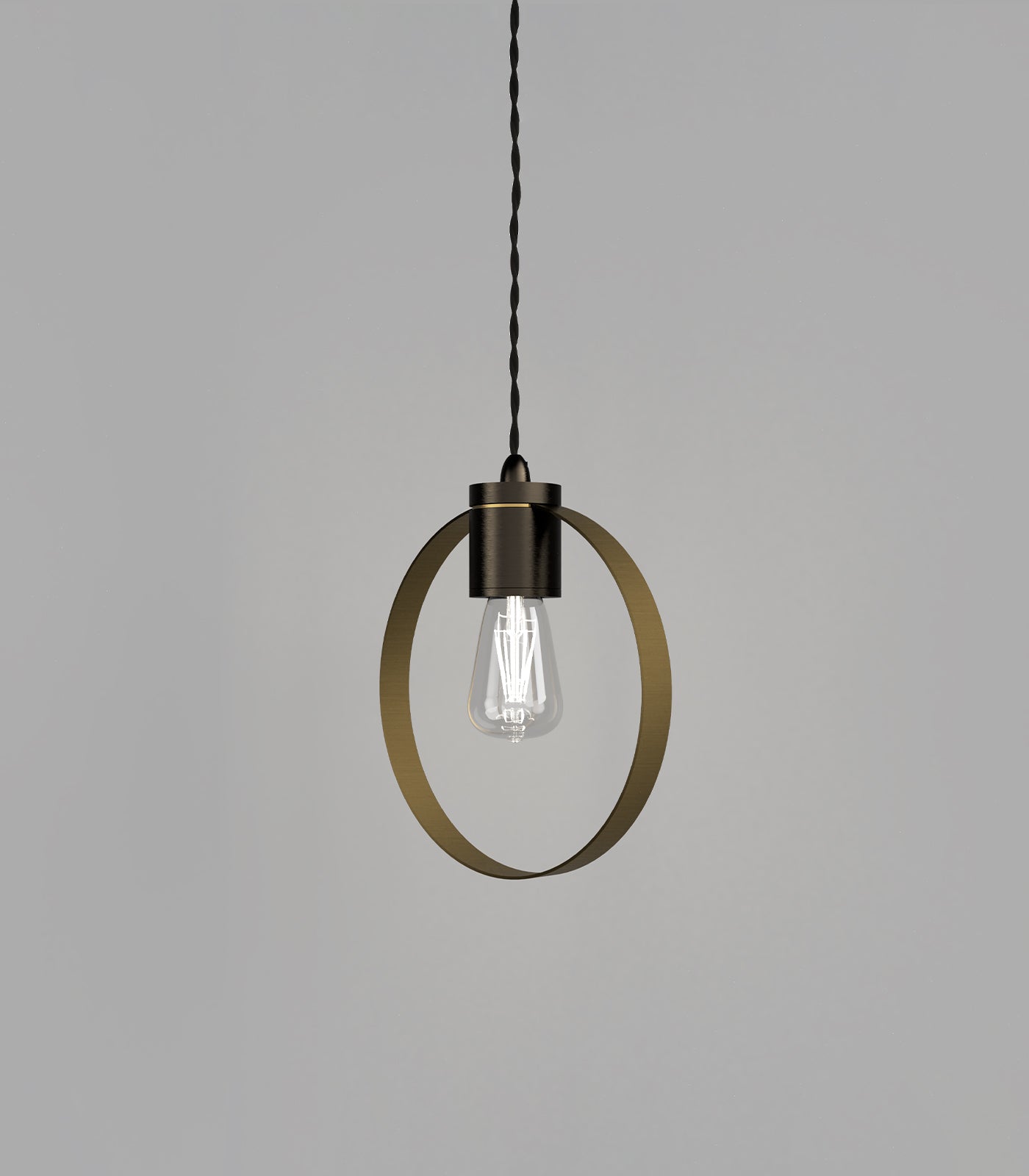 Lighting Republic Parlour Ring Interior Pendant Old Brass/ Iron - LR.i02.25.+ LR.A35.RNG. -Lighting Republic