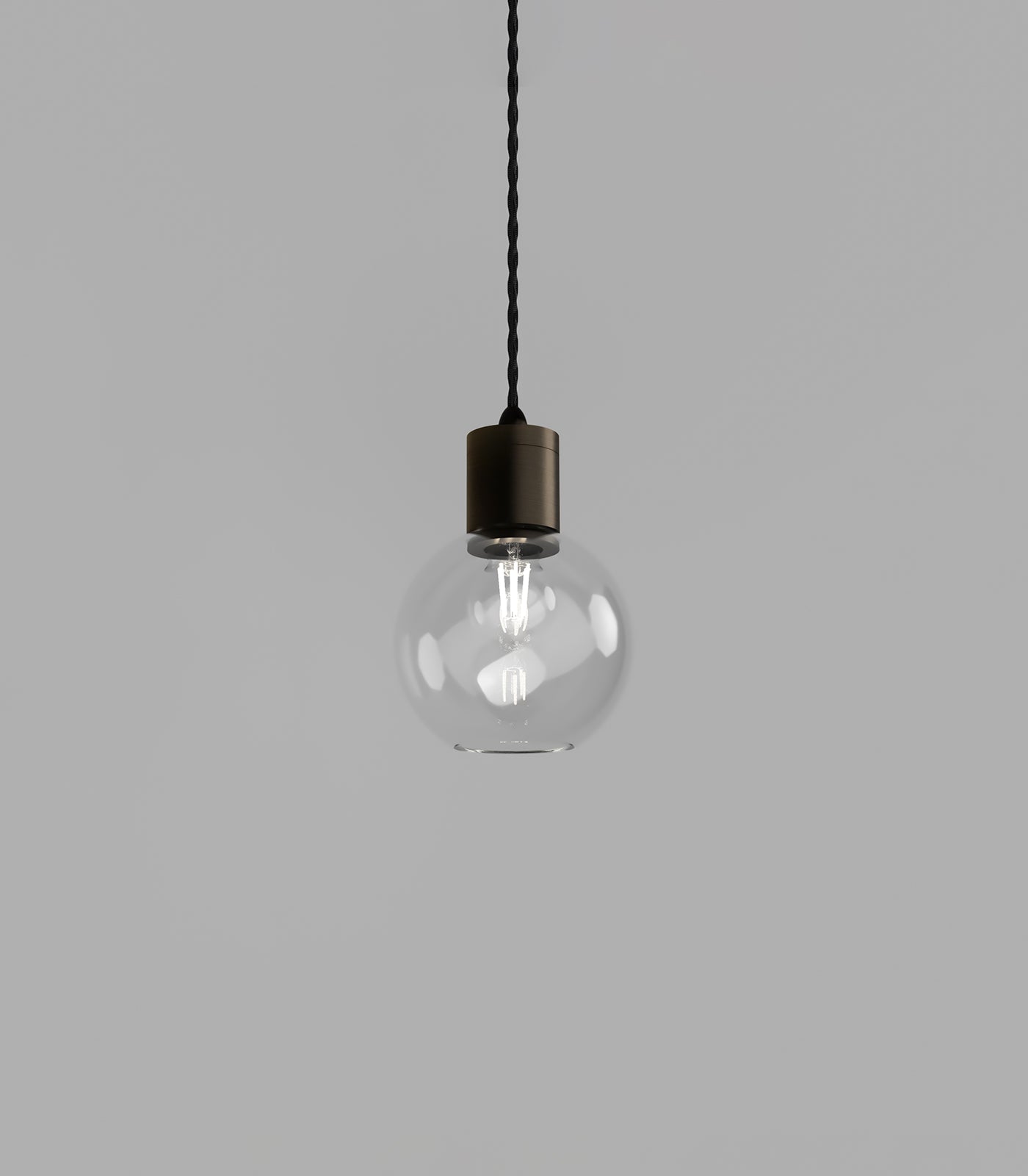 Lighting Republic Parlour Sphere Interior Pendant Clear/ White - LR.i02.25. + LR.A01.004.
