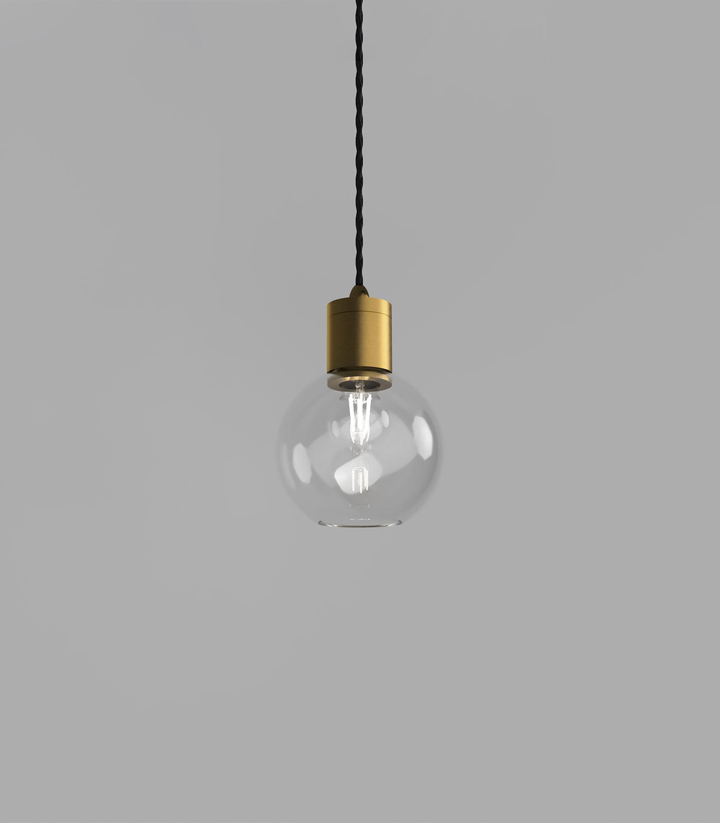 Lighting Republic Parlour Sphere Interior Pendant Clear/ White - LR.i02.25. + LR.A01.004.
