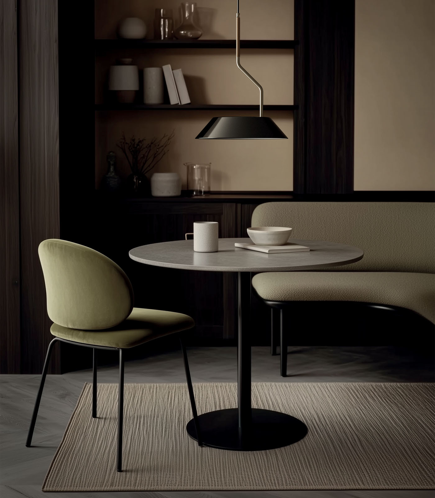 Aromas Aider Interior Pendants Matte Brass/ Satin Nickel - ARO.C1287/ORO-NEG, ARO.C1287/NIQ-NEG