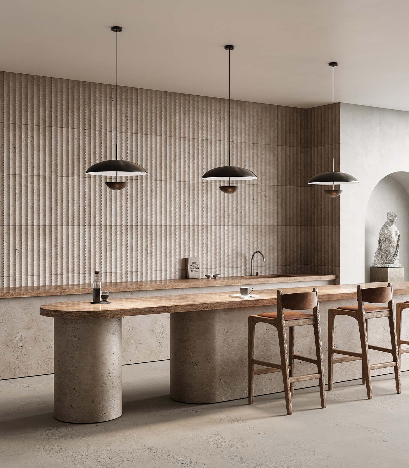 Aromas Ella Interior Pendants 3000K Matte Black/ Matte Brass 9W - ARO.C1158/NEG, ARO.C1158/ORO