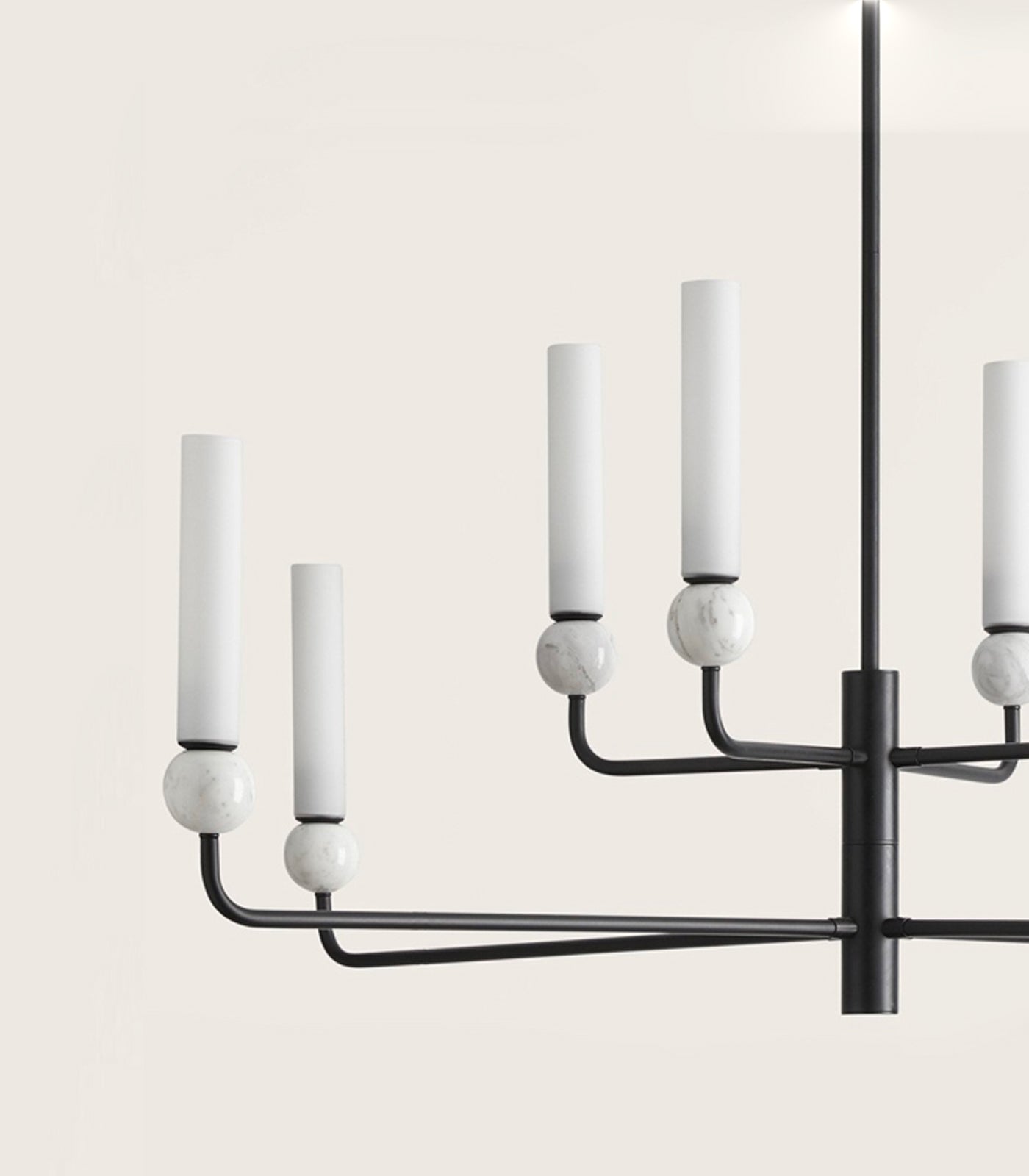 Aromas Delie 8lt Interior Pendants 3000K Matte Black/ White/ Aged Gold 5W - ARO.C1224/8/NEG, ARO.C1224/8/ORO