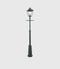 Norlys London 1lt Pole LED Flood Light Black / White IP54 - NLYS.491B, NLYS.491W- Norlys