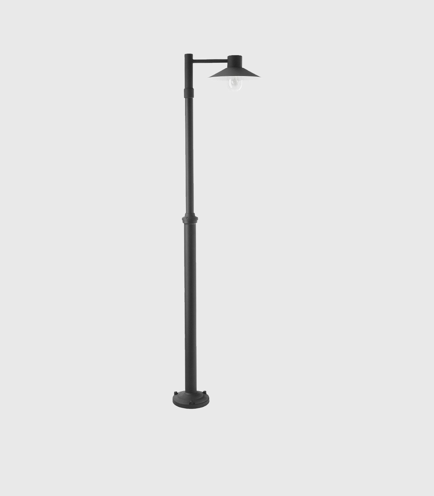 Norlys Lund Single / Double Pole LED Flood Light Black / Galvanized Steel IP55 - NLYS.274- Norlys