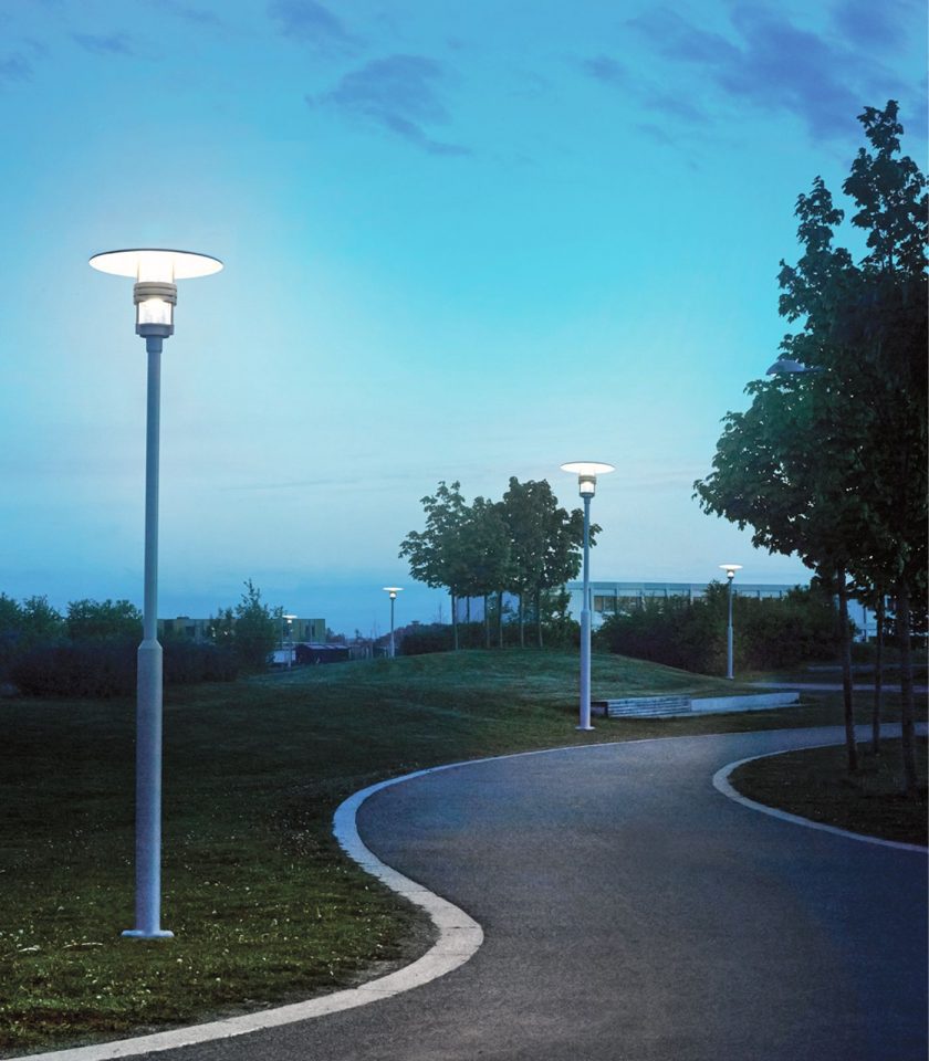 Norlys Visby Pole LED Flood Light Aluminium/ Graphite 27W 3000K IP65 - NLYS.577AL, NLYS.577GR (Pole Not Included)