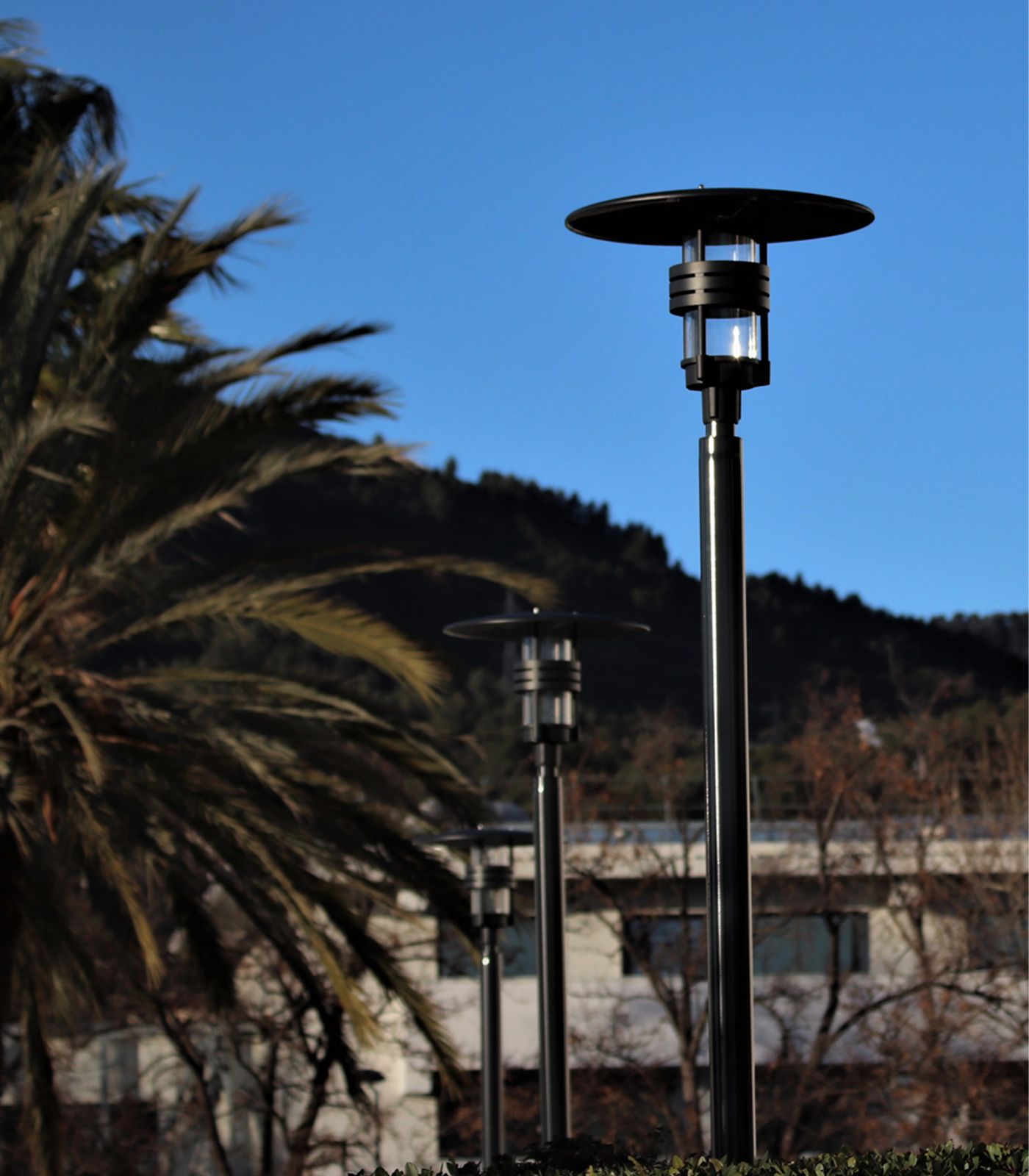 Norlys Visby Pole LED Flood Light Aluminium/ Graphite 27W 3000K IP65 - NLYS.577AL, NLYS.577GR (Pole Not Included)